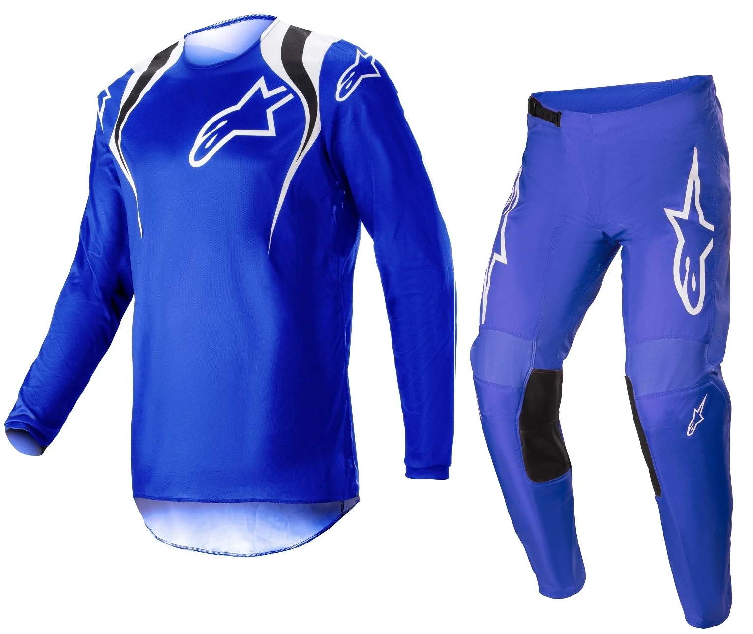 Conjunto Alpinestars Fluid Narin 23 Azul/Branco - Spinelli Motos